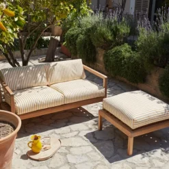 Skagerak Virkelyst Pouf Teak^ Udendørs|Havemøbler