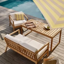 Skagerak Virkelyst Table High Teak^ Udendørs|Havemøbler