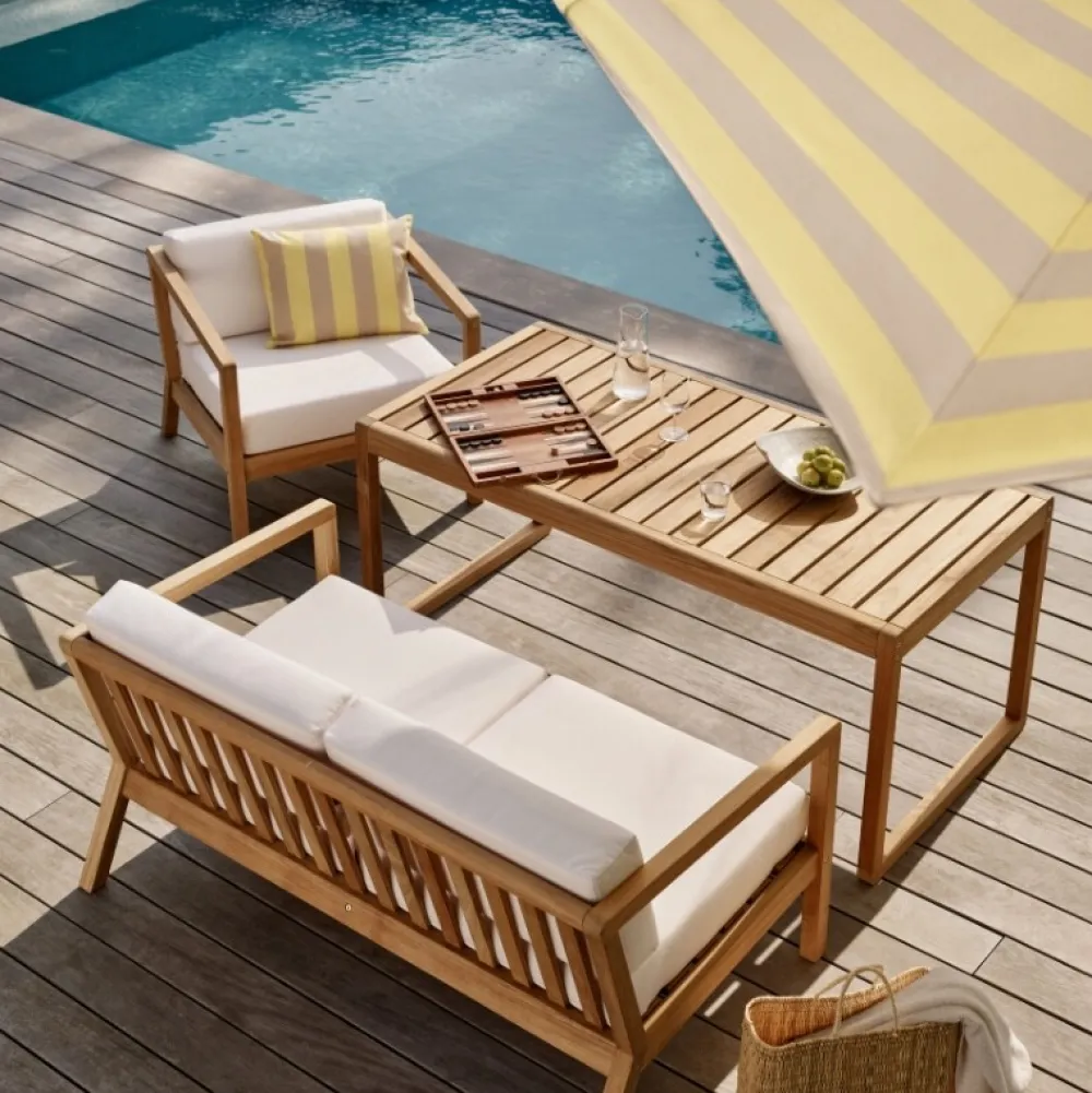 Skagerak Virkelyst Table High Teak^ Udendørs|Havemøbler