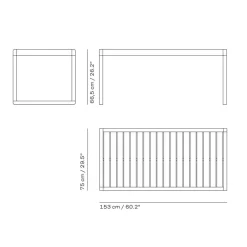 Skagerak Virkelyst Table High Teak^ Udendørs|Havemøbler