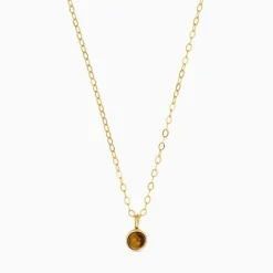 Soï Aya Krystal Halskæde Tiger Eye^ Smykker