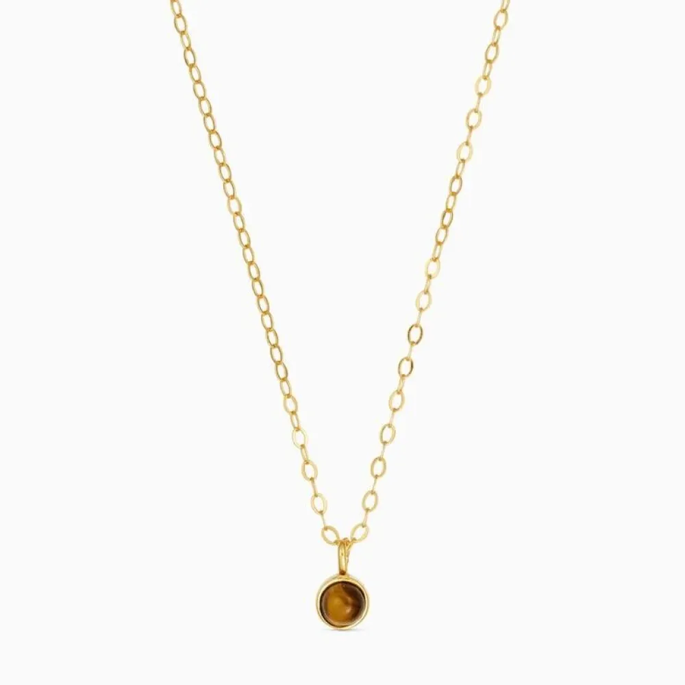 Soï Aya Krystal Halskæde Tiger Eye^ Smykker