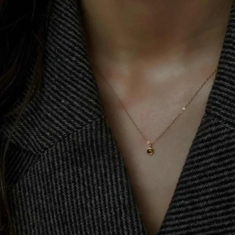 Soï Aya Krystal Halskæde Tiger Eye^ Smykker