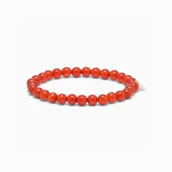 Soï Krystal Armbånd Rød Jade Large^Dame Accessories|Smykker
