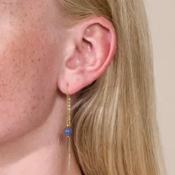 Soï Krystal Ella Øreringe Blå Jade^Dame Accessories|Smykker