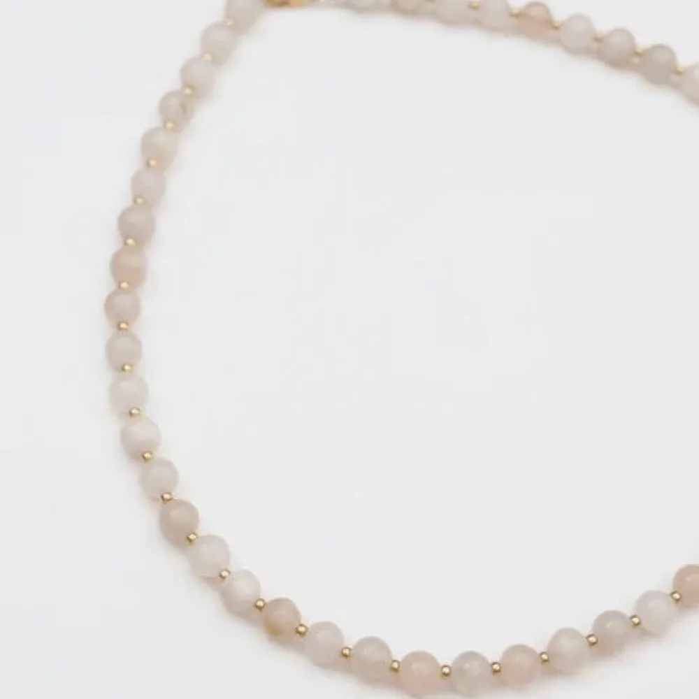 Soï Krystal Halskæde Rosa Jade^Dame Accessories|Smykker