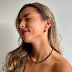 Soï Krystal Halskæde Tiger Eye^Dame Accessories|Smykker