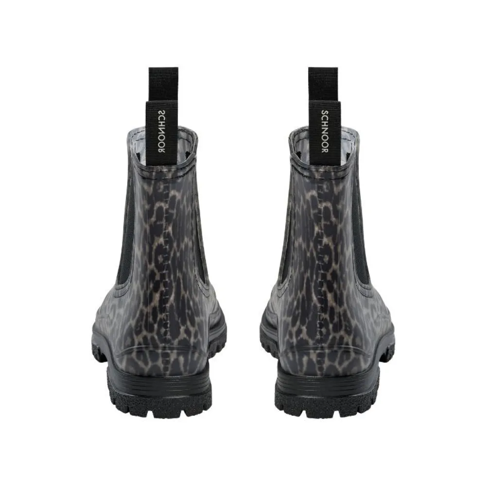 Sofie Schnoor Jodie Rubber Boot Light Brown Leopard^Dame Sko