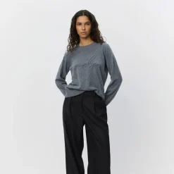 Sofie Schnoor MinnikSW Sweater Grey Melange^Dame Overdele