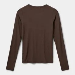 Sofie Schnoor Petricia T-Shirt Long Sleeve Brown Fudge^Dame Overdele