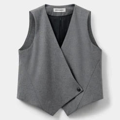 Sofie Schnoor VirginiaSW Vest Grey Melange^Dame Overdele