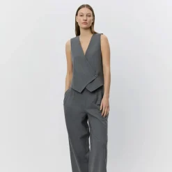 Sofie Schnoor VirginiaSW Vest Grey Melange^Dame Overdele