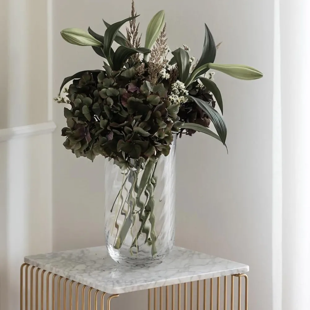 Specktrum Meadow Swirl Cylinder Vase Clear Medium^ Vaser|Andet Boligtilbehør