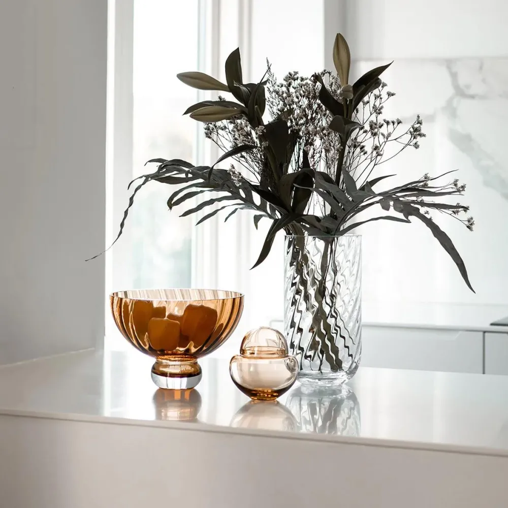 Specktrum Meadow Swirl Cylinder Vase Clear Medium^ Vaser|Andet Boligtilbehør