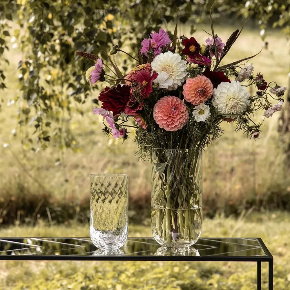 Specktrum Meadow Swirl Cylinder Vase Clear Medium^ Vaser|Andet Boligtilbehør