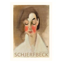Spliid Red Cheeked Girl Poster 50x70 cm^ Andet Boligtilbehør|Illustrationer & Plakater
