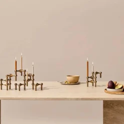 STOFF Nagel Candle Holder Set With 3 Brass^ Andet Boligtilbehør|Lysestager