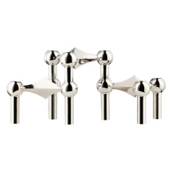 STOFF Nagel Candle Holder Set With 3 Chrome^ Andet Boligtilbehør|Lysestager