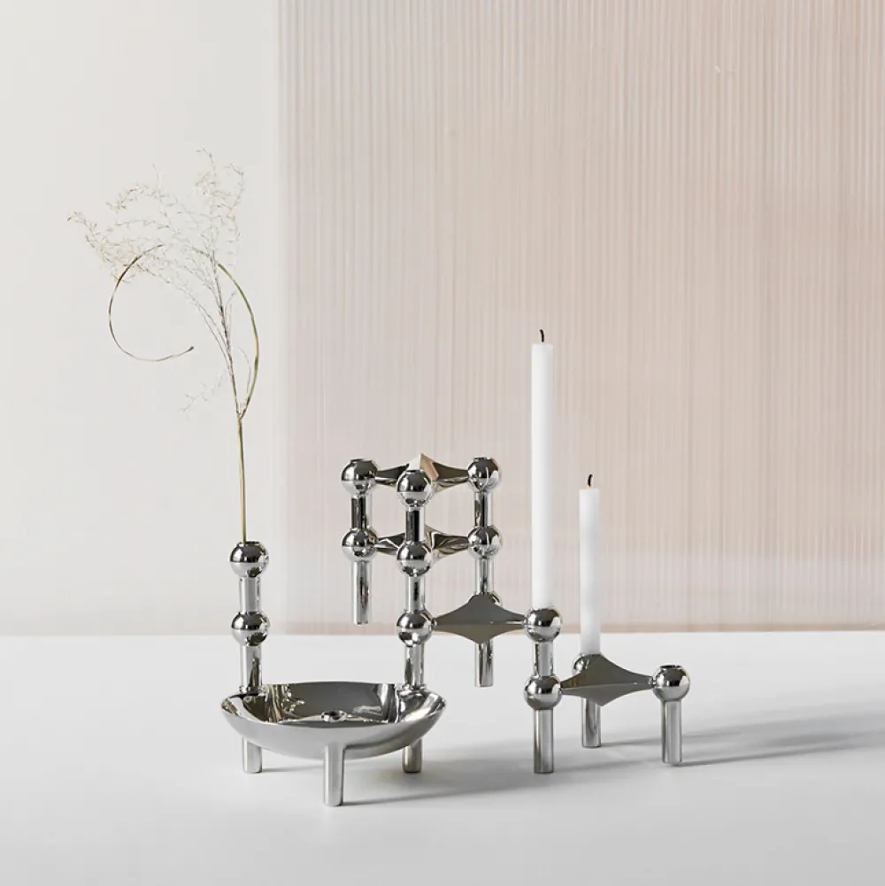 STOFF Nagel Vase Krom^ Andet Boligtilbehør|Vaser