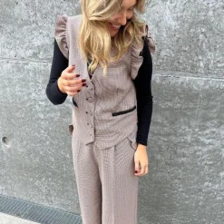 Stories From The Atelier - By Copenhagen Shoes Stories From The Atelier As Magic Solid Pants Sand Check^Dame Underdele