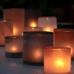 Tell Me More Frost Candleholder Medium Grey^ Andet Boligtilbehør|Lysestager