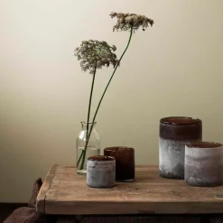 Tell Me More Frost Candleholder Small Brown^ Andet Boligtilbehør|Lysestager