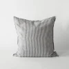 Tell Me More Linen Cushion Grey/White 50x50 cm^ Puder
