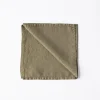 Tell Me More Linen Napkin Olive^ Køkkentekstiler