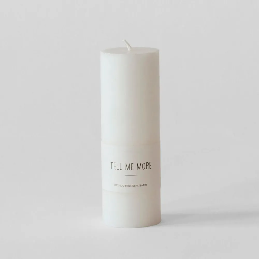 Tell Me More Luna Stearin Candle Large^ Andet Boligtilbehør