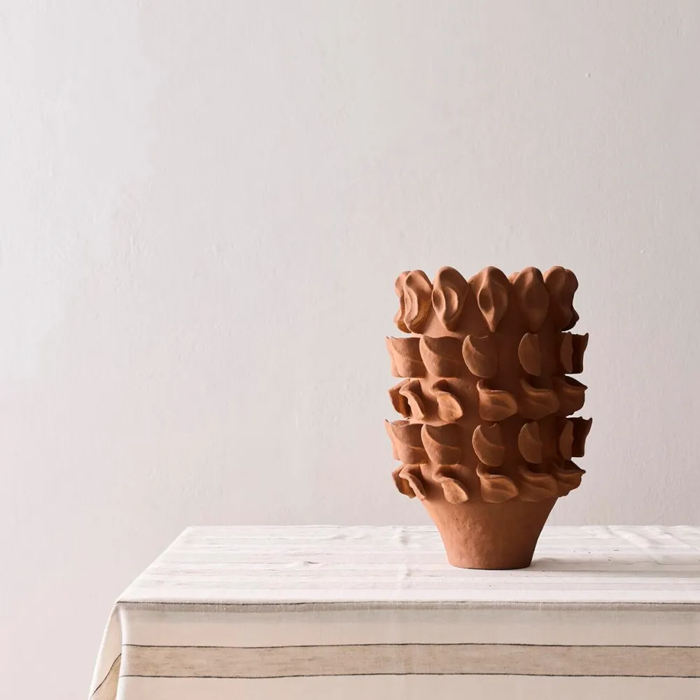 Tell Me More Terra Vase Brown Large^ Andet Boligtilbehør|Vaser