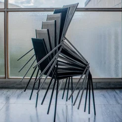 THORUP COPENHAGEN Noel Stol 203 Rustfrit Stål/Sort^ Køkken|Stole