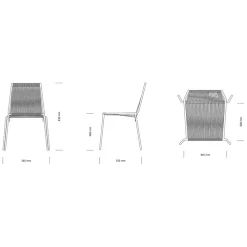 THORUP COPENHAGEN Noel Stol 203 Rustfrit Stål/Sort^ Køkken|Stole