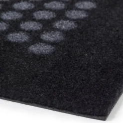 Tica Copenhagen Dot Smudsmåtte Sort/Grå 60x90 cm^ Tæpper & Måtter