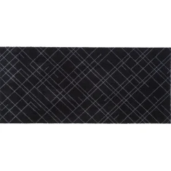 Tica Copenhagen Lines Smudsmåtte Sort/Grå 67x150 cm^ Tæpper & Måtter