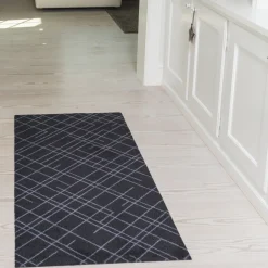 Tica Copenhagen Lines Smudsmåtte Sort/Grå 67x150 cm^ Tæpper & Måtter
