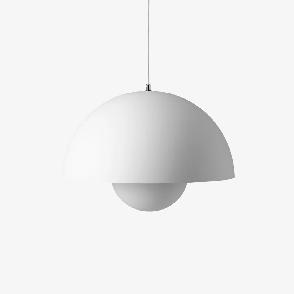 &Tradition Flowerpot Pendel VP2 Matt White^Børn Belysning|Pendler