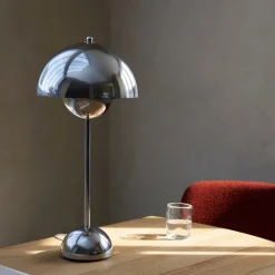 &Tradition Flowerpot Table Lamp VP3 Chrome Plated^Børn Børneværelse|Belysning