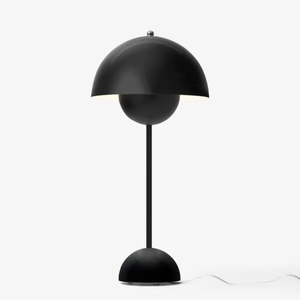 &Tradition Flowerpot Table Lampe VP3 Matt Black^Børn Belysning|Bordlamper