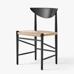 &Tradition HM3 Drawn Chair Black Lacquered Oak^ Stole|Stue