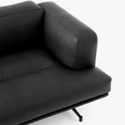 &Tradition Inland AV22 Sofa Sort Læder^ Stue|Sofaer