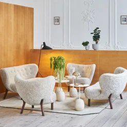 &Tradition LN9 Lato Bord Ivory White Ø50 cm^ Borde