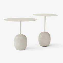 &Tradition LN9 Lato Bord Ivory White Ø50 cm^ Borde