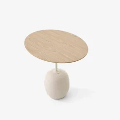 &Tradition LN9 Lato Bord Ivory White/Eg Ø50 cm^ Stue|Borde