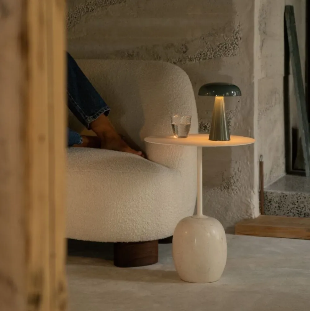 &Tradition LN9 Lato Bord Ivory White/Eg Ø50 cm^ Stue|Borde