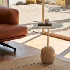 &Tradition LN9 Lato Bord Ivory White/Eg Ø50 cm^ Stue|Borde