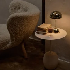 &Tradition LN8 Lato Bord Ivory White Ø40 cm^ Borde