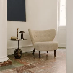 &Tradition LN9 Lato Bord Warm Black Ø50 cm^ Borde