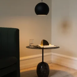 &Tradition LN9 Lato Bord Warm Black Ø50 cm^ Borde