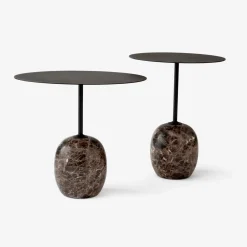 &Tradition LN9 Lato Bord Warm Black Ø50 cm^ Borde