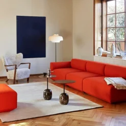 &Tradition LN9 Lato Bord Warm Black/Valnød Ø50 cm^ Borde